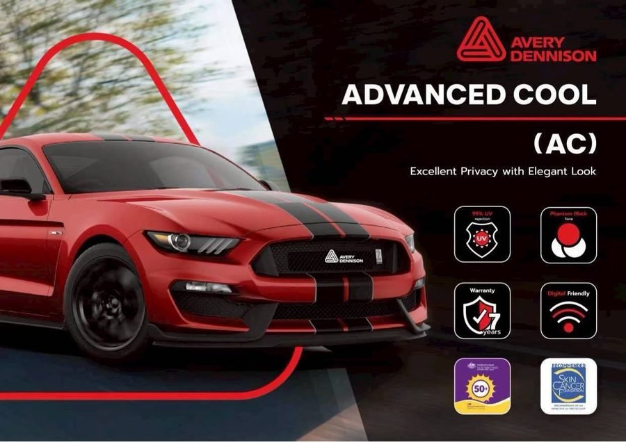 ภาพแนะนำ Avery Dennison Supreme Ceramic IR Pro (SCiR Pro) กับรถสปอร์ตสีเหลือบรุ้ง